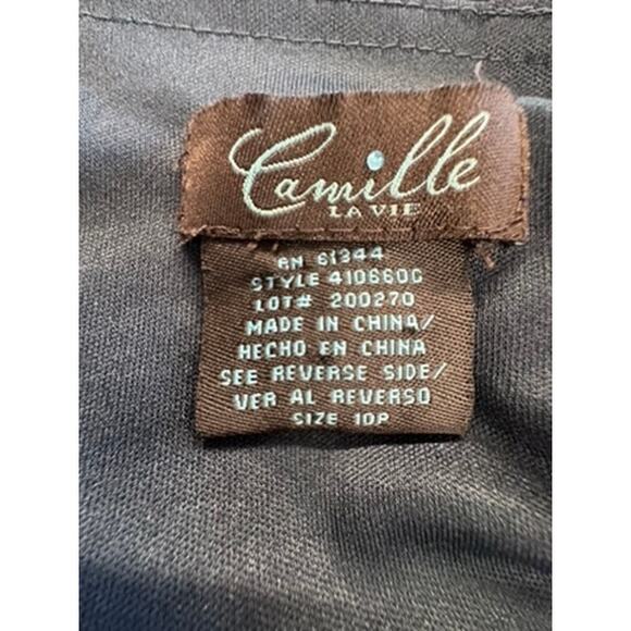 "CAMILLE LA VIE" VNT Halter Dress SZ 10P Babydoll Fairy Bling Detail Loose Bead - Picture 10 of 13